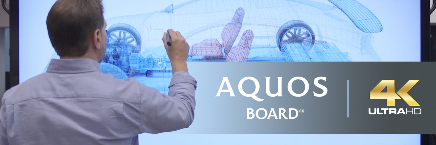 Sharp AQUOUS BOard in use