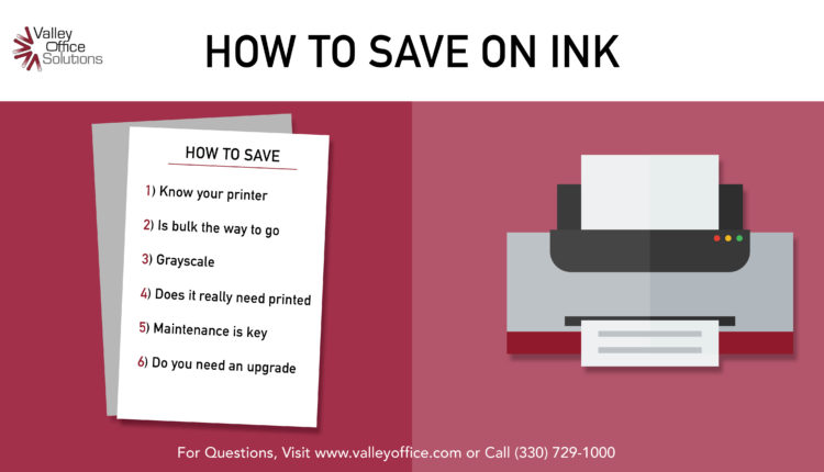 How to save on ink graphic